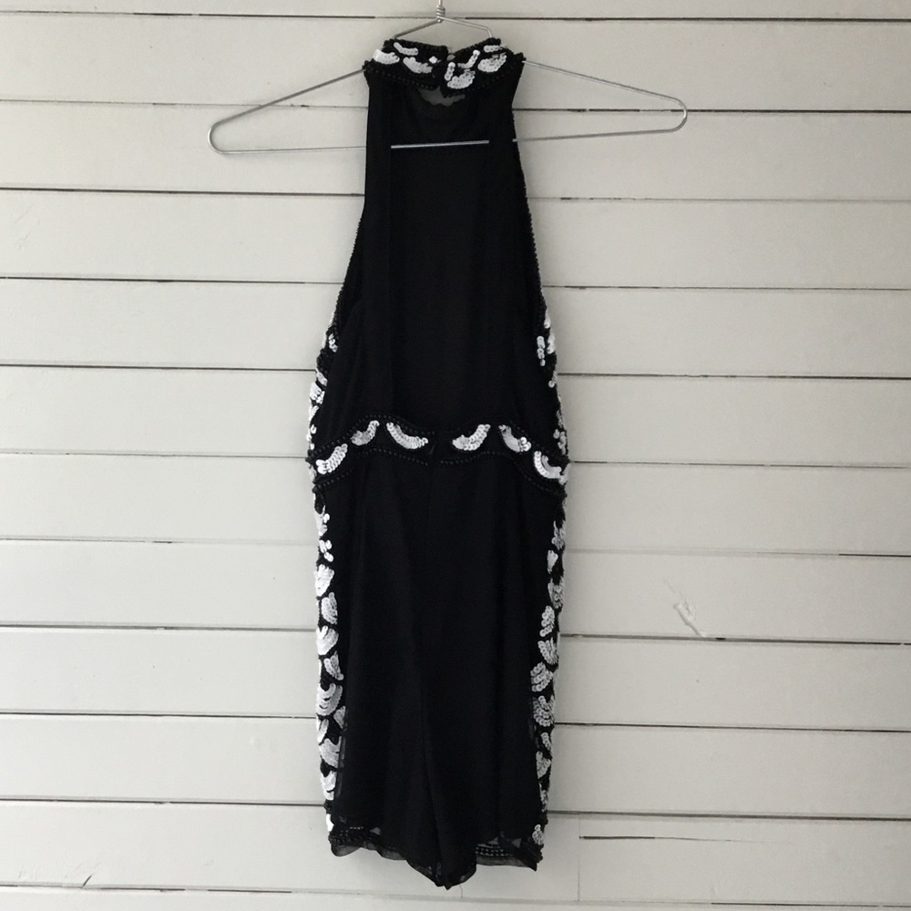 ‘Haley”  NWT Rare Sequin & Beaded Romper- - Picture 3 of 6